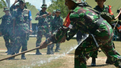 Latihan Penanggulangan Karhutla Digelar Kodim Landak, Babinsa Dilibatkan Aktif