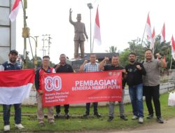 Semarak Kemerdekaan! PT HPI POU Serahkan 550 Bendera untuk Masyarakat Landak